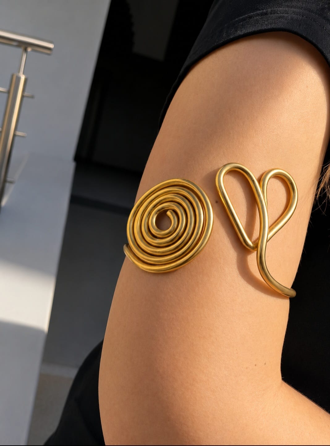 Pulsera Antebrazo Espiral de Corazón